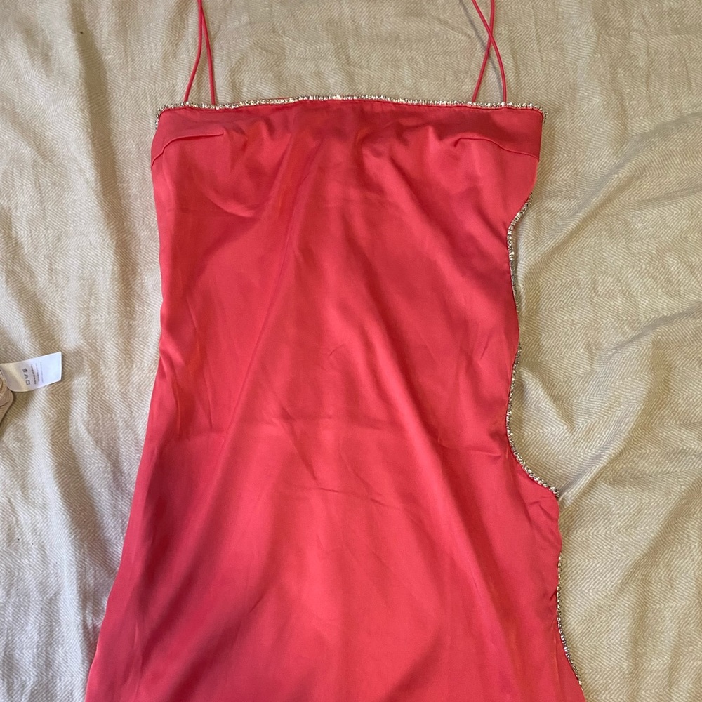 Pink embellished mini